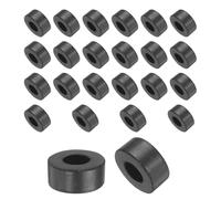 QUARKZMAN 24 piezas Espaciadores de Goma de 11 mm OD 5 mm ID 5 mm altura Espaciador Redondo Antivibración Arandelas de Goma Gruesas para Accesorios de Hogar y Coche
