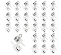 QUARKZMAN 24 Set Molla Di Contatto A Batteria AA In Lamiera Nichelata 13 mm x 11.5 mm Molla Di Conversione Da Positivo A Negativo Ricambio per Montaggio Su PCB E Portabatterie