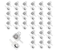 QUARKZMAN 24 Set Molla Di Contatto per Batteria AA In Lamiera Nichelata 11.28 mm x 11.5 mm Molla Di Conversione Da Positivo A Negativo Ricambio per Montaggio Su PCB E Portabatterie