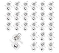 QUARKZMAN 24 Set Molla Di Contatto per Batteria AA Piastra Nichelata 12 mm x 12 mm Molla Di Conversione Da Positivo A Negativo Ricambio per Montaggio Su PCB E Portabatterie