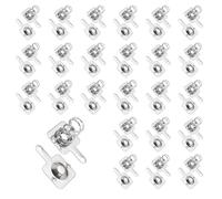 QUARKZMAN 24 Set Molla Di Contatto per Batteria AAA Piaccata Al Nichel, 10 mm x 9 mm Molla Di Conversione Da Positivo A Negativo per Montaggio Su PCB E Portabatterie