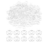 QUARKZMAN 240 Pcs Arandelas Planas De PVC M3.5 3.5mm DI 6mm DE 0.3mm De Espesor Arandelas Planas Arandelas De Plástico De Sellado Espaciador Anillo De Arandelas, Transparentes