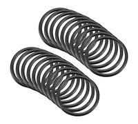 QUARKZMAN 24mm x 20mm x 2mm Nitrilo Goma Juntas Tóricas x 20uds Redondo Junta Arandela para Grifo Plomería Reparación Sellado Conexión [Negro]