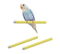QUARKZMAN 25 2 2 Posadero para Aves Palo para Afilar Garras De Madera con Superficie Rugosa Posadero para Loro X Cm (Amarillo Pcs) Diseñado para Hogar/Parques De Animales/Tiendas De