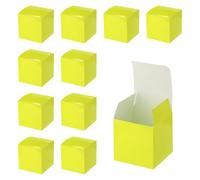 QUARKZMAN 25 Cajas Verdes De Regalo, 4"x4"x4" Cajas De Cartón Kraft Para Dulces Con Tapa, Cajas Cubo A Granel Para Manualidades, Cupcakes, Navidad, Bodas, Cumpleaños, Damas De Honor