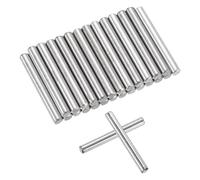 QUARKZMAN 25 Pcs 3mm x 25mm Pines De Soporte Ajustables Para Estantes | Elementos De Fijación De Acero Inoxidable Plateado, 0.12 x 0.98 Pulgadas, Pines Para Estantes