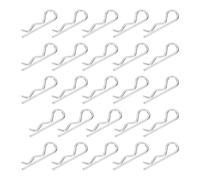 QUARKZMAN 25 Piezas De Pasador De Enganche Resistente R-Clips (M2.5 X 45mm) - Pasadores De Seguridad De Alambre Con Resorte Para Remolques Cortacéspedes Carros De Tractor Camión