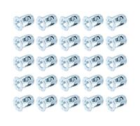 QUARKZMAN 25 Piezas Tuercas Expansión M8x21 Mm, Tuercas Inserción Roscadas Con Acabado Zinc Acero Al Carbono, Arandelas Expansión Multiagarre Para Uso En Paredes Huecas Hierro, Plateado