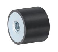 QUARKZMAN 25 x 20mm Soportes de Goma Hembra con Rosca M8, Aisladores de Vibración, Reemplaza Almohadillas Antivibración Bloque Base Bloque Silencioso