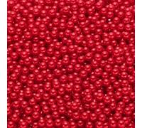 QUARKZMAN 2500 Piezas de Perlas Falsas para Manualidades, 6mm sin Agujero Perlas Redondas de ABS para Rellenar Jarrones, Fabricación de Joyas, Relleno de Jarrones, Rojo