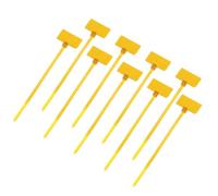 QUARKZMAN 250pcs Bridas de Cables de Nylon, Nylon Bridas de Cable con Etiquetas Abrazaderas Plástico para Cableado Soporte de Base de Atar para Gestión de Cables, 2.5mm x 10cm(A*L), Amarillo