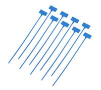 QUARKZMAN 250pcs Bridas de Cables de Nylon, Nylon Bridas de Cables con Etiquetas Abrazaderas Plástico para Cableado Soporte de Base de Atar para Gestión de Cables, 3mm x 20cm(A*L), Azul