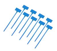 QUARKZMAN 250pcs Bridas de Cables de Nylon, Nylon Bridas de Cables con Etiquetas Abrazaderas Plástico para Cableado Soporte de Base de Atar para Gestión de Cables, 2.5mm x 10cm(A*L), Azul