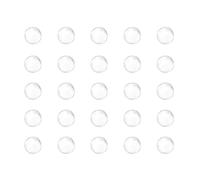 QUARKZMAN 250uds Vidrio Bola Ebullición Piedras 6mm Soda Lima Vidrio Cuentas para Botella Agitación Mezcla, Transparente