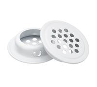 QUARKZMAN 25mm(1") Rejilla de ventilación circular para alero, 20 piezas de rejillas de aire circulares de acero inoxidable con agujeros redondos de malla para cocina, armario, color blanco
