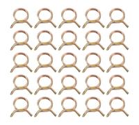 QUARKZMAN 25Pcs Abrazaderas de Manguera de Resorte de Doble Alambre Diámetro Interno 15mm, Tamaño de 15-16.5mm Pinzas de Tubería de Agua, Clips de Manguera, Sujetador de Abrazaderas de Tubo