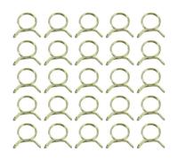 QUARKZMAN 25Pcs Abrazaderas de Manguera de Resorte de Doble Alambre Diámetro Interno 18mm, Tamaño de 18-20mm Pinzas de Tubería de Agua, Clips de Manguera, Sujetador de Abrazaderas de Tubo