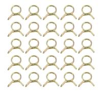 QUARKZMAN 25Pcs Abrazaderas de Manguera de Resorte de Doble Alambre Diámetro Interno 8mm, Tamaño de 8-9mm Pinzas de Tubería de Agua, Clips de Manguera, Metal Sujetador de Abrazaderas de Tubo