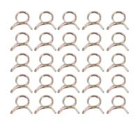 QUARKZMAN 25Pcs Abrazaderas de Manguera de Resorte de Doble Alambre Diámetro Interno 9mm, Tamaño de 9-10mm Pinzas de Tubería de Agua, Clips de Manguera, Sujetador de Abrazaderas de Tubo