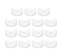 QUARKZMAN 25Pcs Arandelas Redondas de Plástico, 8mm x 22mm x 3mm Arandela Cóncava Blanca de PE para Fijación de Tubo Redondo