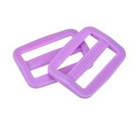 QUARKZMAN 25Pcs Hebillas De Plástico Deslizantes, Hebillas Triples De 1", Ajustables Para Correas De Mochila Bolso Cinturón O Cinta, Morado