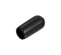 QUARKZMAN 25pcs Protectores de Rosca de Tornillo, 6.5mm Goma Tapas para Extremos Cubierta de Tapón Redondo de Vinilo para Proteger Roscas Tornillos Tubo Perno, Negro