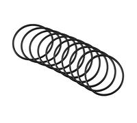 QUARKZMAN 26mm x 23mm x 1,5mm Nitrilo Goma Juntas Tóricas x 10uds Redondo Junta Arandela para Grifo Plomería Reparación Sellado Conexión [Negro]