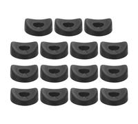 QUARKZMAN 26Pcs Arandelas Redondas De Plástico, 8mm x 25mm x 5mm Negro PE Arandela Cóncava Separador Herramienta De Sujeción Para Fijación De Tubo Redondo