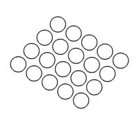 QUARKZMAN 27mm x 25mm x 1mm Nitrilo Goma Juntas Tóricas x 20uds Redondo Junta Arandela para Grifo Plomería Reparación Sellado Conexión [Negro]