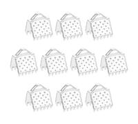 QUARKZMAN 280 Piezas Extremos Presilla Cinta, 6mm Terminales Presión Marcapáginas, Terminales Presión Cordón para Cierre Rápido Pulseras, Collares y Fabricación Joyas, Color Plata