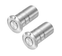 QUARKZMAN 2PCS 10mm/0.39" Proteggi Polvere Porta, 304 Acciaio Inossidabile Inserti Antipolvere Serratura Scorrevole, Accessori Per Serratura A Cilindro Per Serrature Interne E Esterne