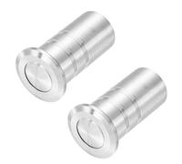 QUARKZMAN 2PCS 12mm/0.47" Copripolvere Per Porta, 304 Acciaio Inossidabile Inserimenti Sicurezza Antipolvere Serratura Scorrevole, Accessori Serratura A Cilindro Per Serrature Interne E