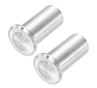QUARKZMAN 2PCS 20mm/0.79" Proteggi Polvere Per Porta, 304 Acciaio Inossidabile Inserti Serratura Scorrevole Anti Polvere Sicurezza, Accessori Serratura A Cilindro Per Serrature Interne