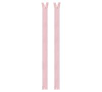 QUARKZMAN 2pcs #5 Cremalleras de Resina, 55.9cm / 22 pulgadas Cremallera de Costura con Anillo de Metal Repuesto Accesorio para Ropa Chaquetas Manualidad Bricolaje DIY Bolso, Rosa