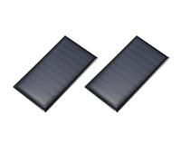 QUARKZMAN 2PCS 5V 0.35W 0.07A Mini Paneles Solares para Energía Solar, Pequeñas Células Fotovoltaicas para Carga, Materiales para Juguetes Eléctricos DIY, Kits Sistema Solar, 3.15" x 1.77"