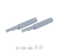 QUARKZMAN 2Pcs Amortiguadores Magnéticos de Puerta de Muebles para Cierre Suave, Amortiguador de Puerta de Repuesto, Cierre Puerta Topes de Velocidad, Gris