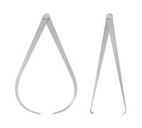 QUARKZMAN 2Pcs Compás De Interiores/Exteriores 300mm 12" Acero Plateado