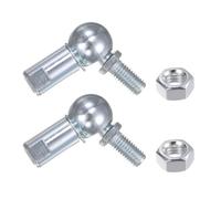 QUARKZMAN 2pcs CS13 M8 Articulación de Bola Angular, Rosca Derecha M8x1.25, Extremo de Encaje de Bola Autolubricante de Acero A3