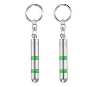 QUARKZMAN 2pcs de Llavero Antiestático Con Cabeza Magnética Herramienta ESD Para Descarga De Electricidad Estática Del Cuerpo Humano Y Puertas De Auto Casa Verde