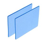 QUARKZMAN 2pcs Esponja de Lijado de 500-600 Grit 140mm x 114mm x 5mm Espuma Suave Lijadora de Mano Húmeda y Seca Bloque de Lijado Papel de Lija para Modelos Metal Madera Muebles Pulido
