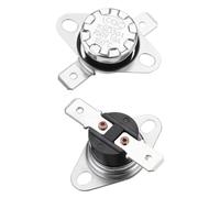 QUARKZMAN 2pcs KSD301 Termostato, 150°C/302°F 10A Normal Abierto N.O Ajuste Interruptor de Temperatura de Disco de Presión de Baquelita para Microondas Horno Cafetera Calefacción Registro