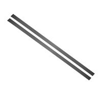 QUARKZMAN 2Pcs Lámina de Acero Inoxidable 304 para Relleno de Huecos, 25 x 760mm Moldura de Metal Autoadhesiva Tira de Cubierta de Huecos para Marco de Espejo Microondas, Negro