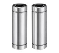 QUARKZMAN 2Pcs LM10LUU Cojinete Lineal 10mm ID 19mm OD 55mm Longitud Cojinetes de Bolas Lineales Doble Sellado de Goma Acero para Impresora 3D Máquina de Envasado de Alimentos