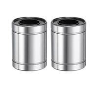 QUARKZMAN 2Pcs LM16UU Cojinete Lineal 16mm ID 28mm OD 36mm Longitud Cojinetes de Bolas Lineales Doble Sellado de Goma Acero para Impresora 3D Máquina de Envasado de Alimentos