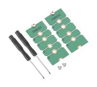 QUARKZMAN 2Pcs M2+ M.2 Adaptador de Extensión Longitud Ngff/Nvme 2230, 2242, 2260, 2280, Soporte de La Placa de PCB de La Bracket de Extensión Ssd para La Caja de La Computadora Pc Verde