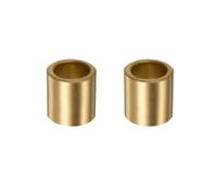 QUARKZMAN 2pcs Manga (Liso) Cojinetes 16mm de Diámetro x 22mm de Diámetro Exterior x 25mm de Longitud, Casquillos de Bronce Sinterizado Autolubricantes