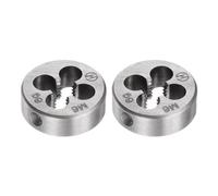 QUARKZMAN 2pcs Matrices de Roscado Redondas Métrica M6 x 1 (Derecha) Herramienta de Reparación de Matrices de Corte de Tornillos de Acero para Herramientas de Aleación