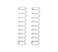 QUARKZMAN 2pcs Muelle de Compresión, Resortes de Compresión de Acero Inoxidable 304 Extensión Resorte Comprimido Helicoidal Resortes de Presión de Bolígrafo, 1.6 * 18 * 90mm (Diá*OD*L)