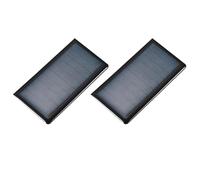 QUARKZMAN 2PCS Paneles Solares Mini 5V 0.3W 0.06A Para Energía Solar, Pequeñas Células Fotovoltaicas Para Cargar Materiales De Juguetes Eléctricos DIY Kits De Sistema Solar, 2.68" x 1.46"