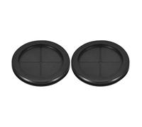 QUARKZMAN 2Pcs Pasacables Arandelas de Goma para Orificio de 2-6/8" (70mm), 2-1/4" (60mm) ID de Doble Lado Anillo de Junta para Cortafuegos, Proteger Cables, Negro